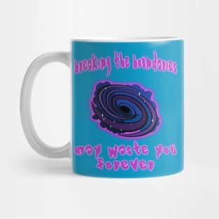 dark black hole Mug